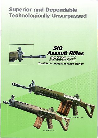 1987 Sig Assault Rifles Catalog