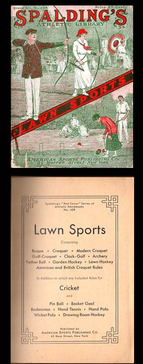 1931 Spalding Lawn Sports Book