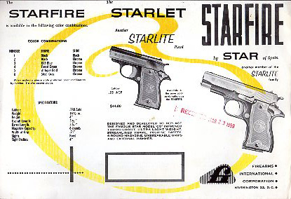 1959 Star "Starlite" Brochure