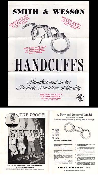 1959 S&W Handcuffs Mailer