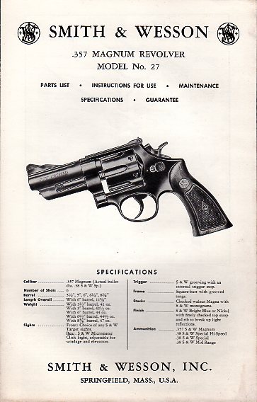 S&W Model No.27 .357 Magnum