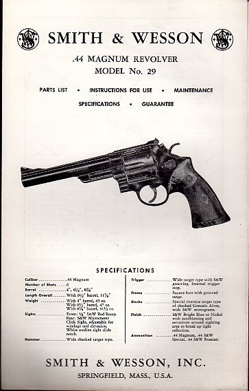 S&W .44 Magnum Model 29