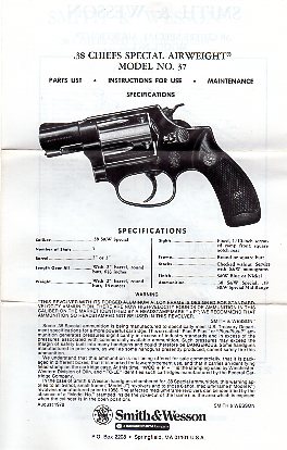 S&W Model 37 Chiefs Special Airweight