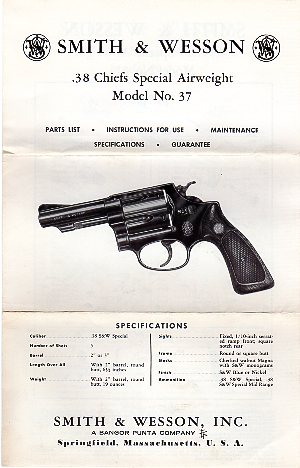 S&W Model 37 Chiefs Special Airweight