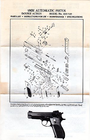 S&W Model 439/539 Instructions