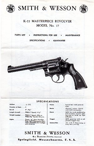 S&W K-22 Masterpiece Model No. 17