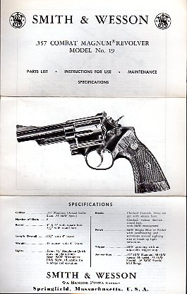 S&W .357 Combat Magnum Model No.19