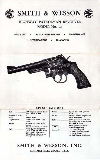 S&W Highway Patrolman Model No.28