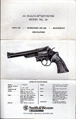 S&W .44 Magnum Model 29