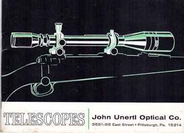 1967 Unertl Scopes catalog