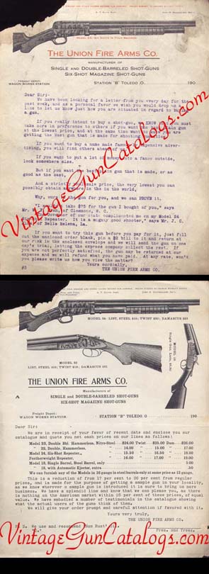 1900-1910 Union Fire Arms Circulars