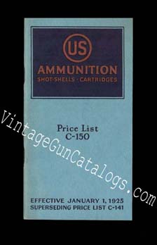 1925 US Cartridge Ammunition Catalog