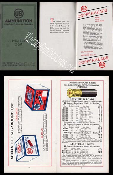 1930 US Cartridge Co. Ammunition Catalog