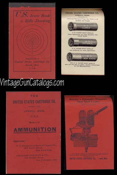 1910-20 United States Cartridge Score Book