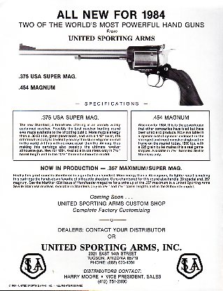 1984 United Sporting Arms Broadsheet