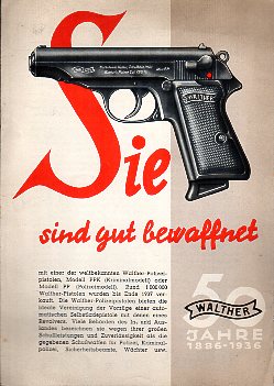 1938 Walther Pistols Folder