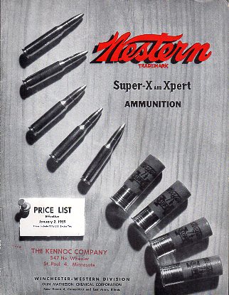 1959 Western Ammunition Catalog