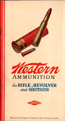 1920's Western Cartridge "Western Ammunition" Pocket Catalog