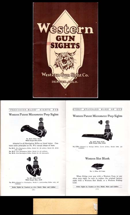 1928 Western Gun Sights Catalog
