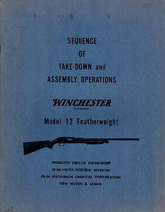 1959 Model 12 FTW Take-Down Inst.  1959 Model 12 FTW Take-Down Inst.