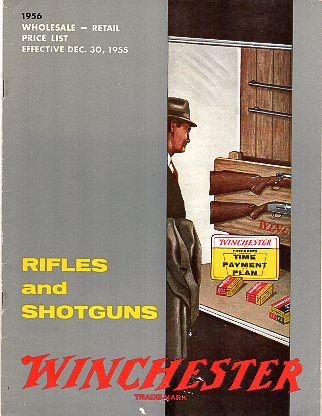 1956 Winchester Wholesale-Retail Price List  1956 Winchester Wholesale-Retail Price List