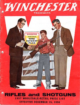 1957 Winchester Wholesale-Retail Price List  1957 Winchester Wholesale-Retail Price List