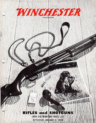 1959 Winchester Distributor Price List  1959 Winchester Distributor Price List