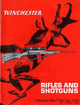 1962 Winchester Wholesale-Retail Price List  1962 Winchester Wholesale-Retail Price List