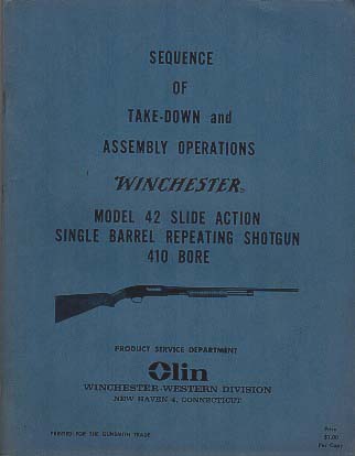 1961 Model 42 Take-Down Inst.  1961 Model 42 Take-Down Inst.