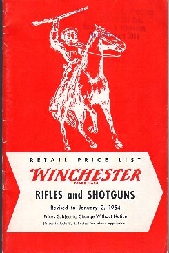1954 Winchester Catalog  1954 Winchester Catalog