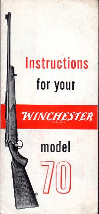 1959 Winchester Model 70 Instructions