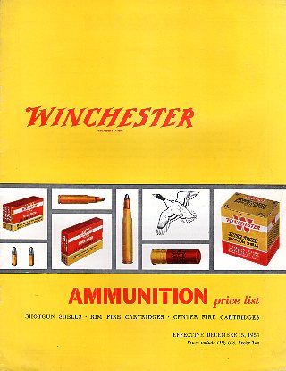 1954 Winchester Ammunition Catalog