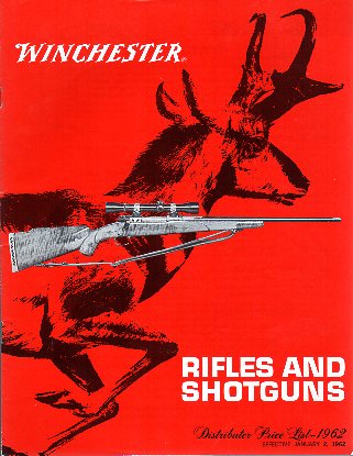 1962 Winchester Distributor Price List  1962 Winchester Distributor Price List