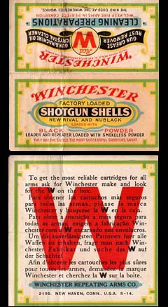 1914 Winchester Shell Box Insert