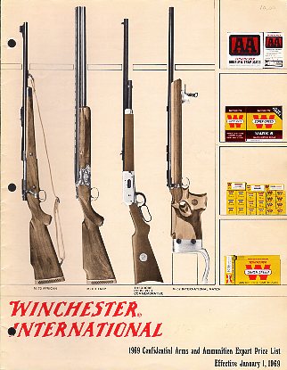 1969 Winchester International Export Price List