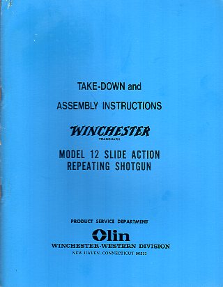 Winchester Model 12 Take-Down Instr.