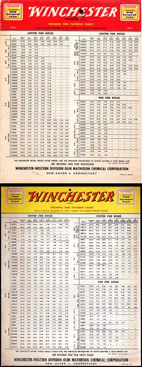 1955 & 1956 Time Payment Chart