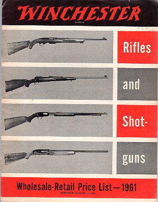 1961 Winchester Wholesale-Retail Price List #2