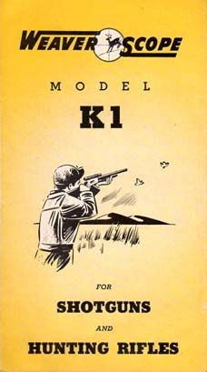 1960 Weaver K1 Scope brochure