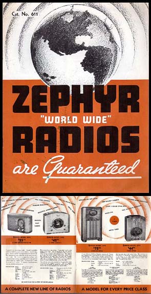 1937 Zephyr Radio Catalog
