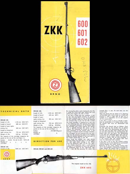 1967 Brno ZKK Brochure/Manual
